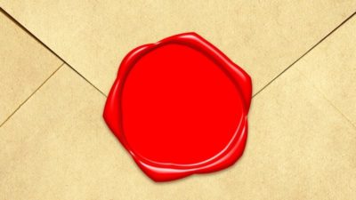 [Image d'illustration]Une enveloppe cachetée à la cire