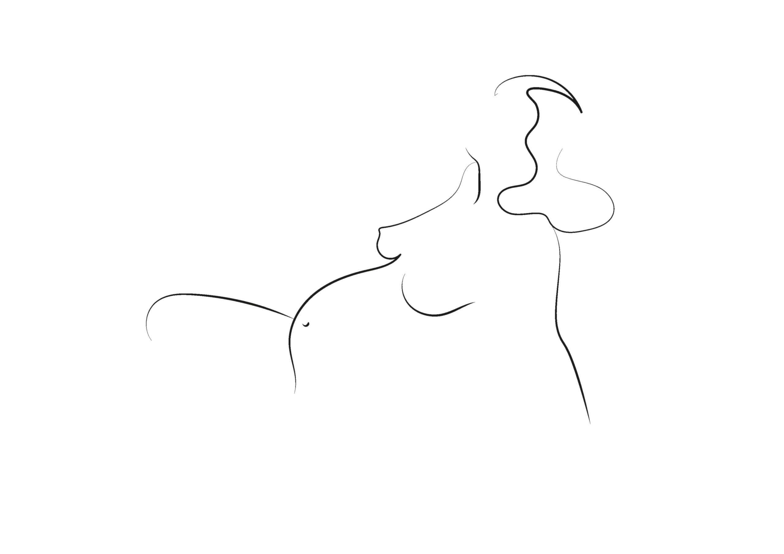 [Image d'illustration] Une silhouette de femme enceinte allongée